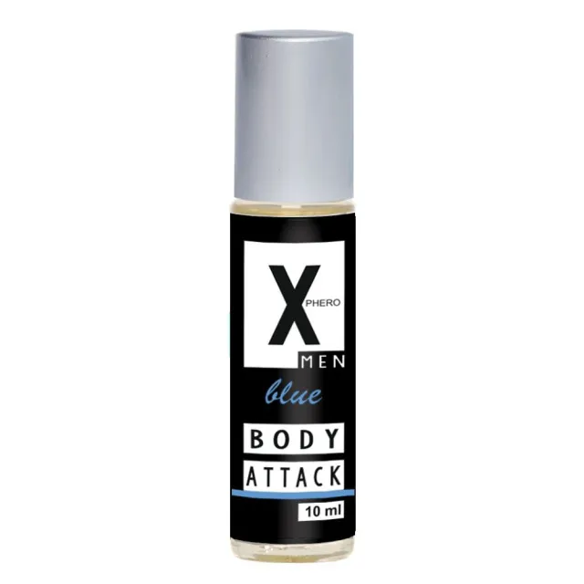 Мужские духи с феромонами X-Phero Body Attack Blue, 10 мл