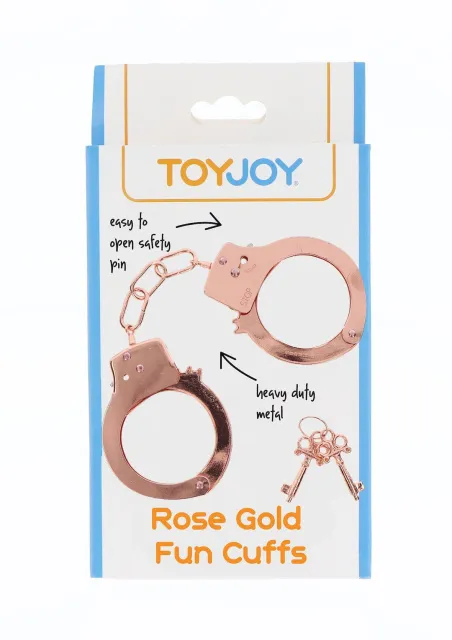 Наручники ToyJoy Metal Handcuffs (розовое золото)