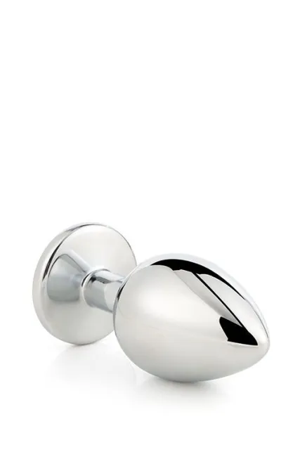 Анальна пробка Gleaming Love Silver Plug Medium, 8.3 см (прозорий)