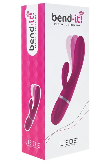 Вибратор-кролик Liebe Pleasure Toys Bend It Plus, 20 см (розовый)