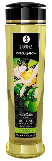 Массажное масло Shunga Organica Exotic зеленый чай, 240 мл