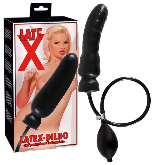 Фаллоимитатор Latex-Dildo, 20 см (черный)