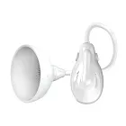 Pretty Love Breast Vibrating Massager - Pompka do piersi, Biały, 7 cm