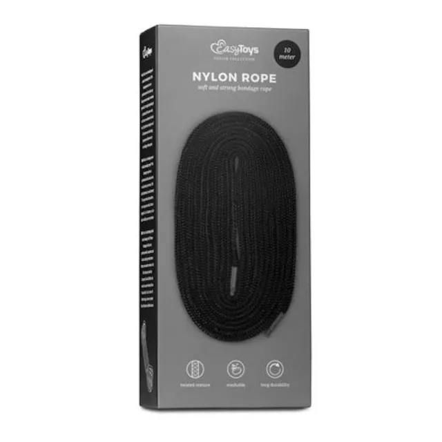 Мотузка EasyToys Bondage Rope, 10 м (чорний)