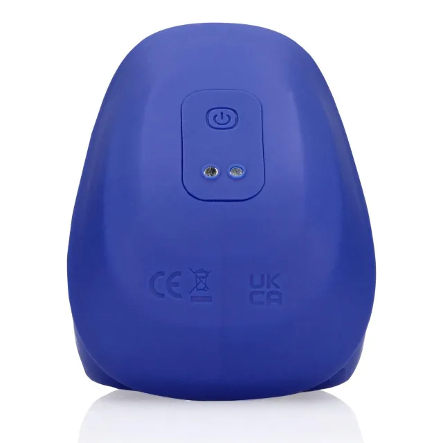 Мастурбатор з вібрацією Loveline Vibrating And Pulse Wave Stroker (синій)