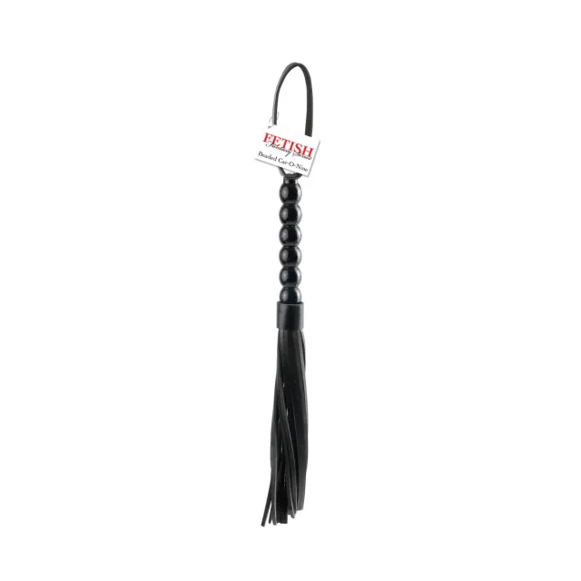 Флоггер Pipedream Fetish Fantasy Series Beaded Cat-o-Nine Tails, 51 см (черный)