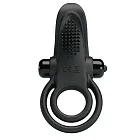 Ерекційне кільце на пеніс з вібрацією Pretty Love Vibro Penis Ring, 11,3 см (чорний)