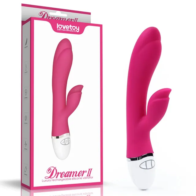 Lovetoy Dreamer II - Wibrator królik, Różowy, 21, 5 cm