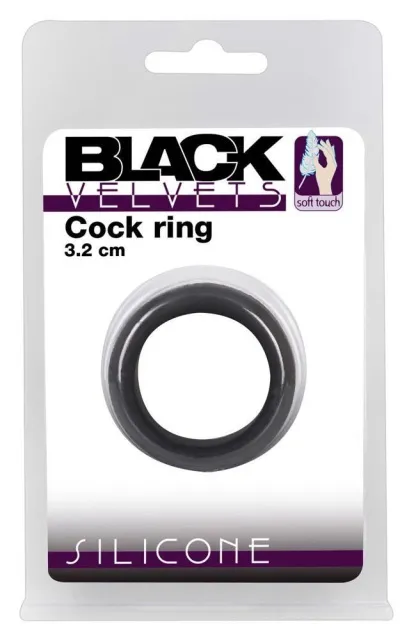 Ерекційне кільце Velvets Cock Ring, 3.2 см (чорний)