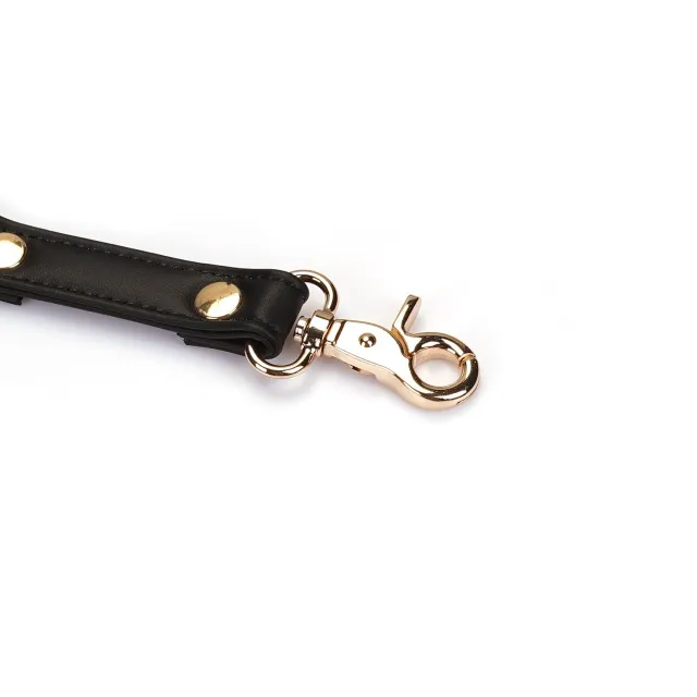 Фиксатор Liebe Seele Dark Candy Hogtie With Gold Hardware (черный)