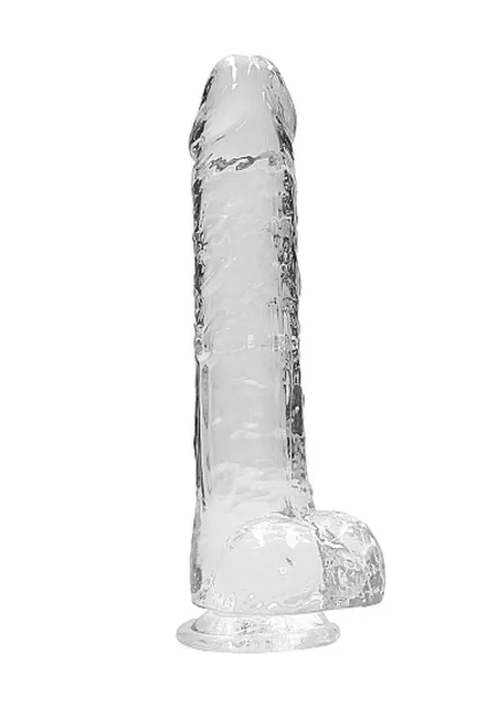 Фаллоимитатор Realrock Crystal Clear 9", 25 см (прозрачный)