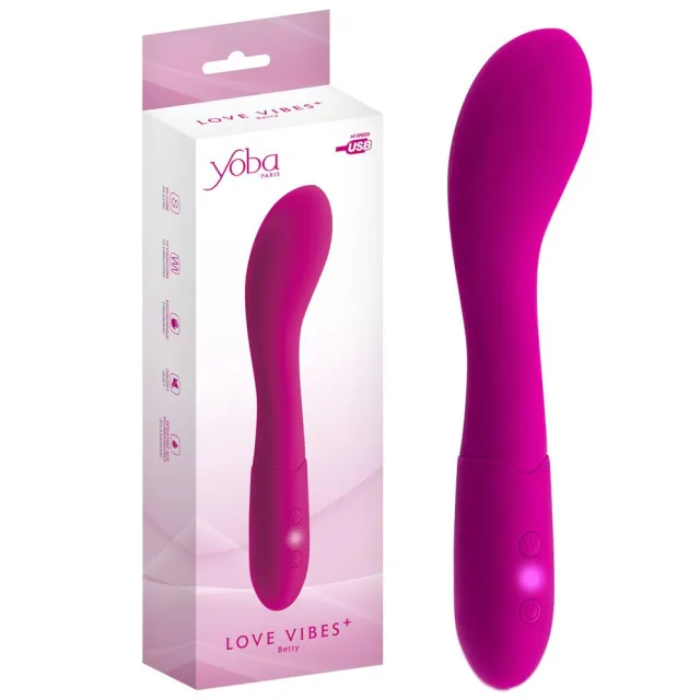Вибратор Yoba Love Vibes Betty, 18.6 см (фуксия)