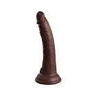Фаллоимитатор King Cock Elite 7” Dual Density, 21 см (коричневый)