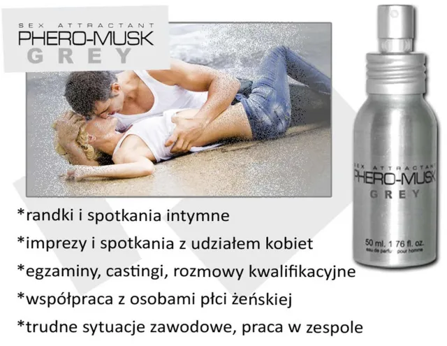 Мужские духи с феромонами Phero-Musk Grey, 50 мл