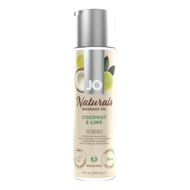 Массажное масло System JO Naturals Massage Oil Coconut & Lime, 120 мл