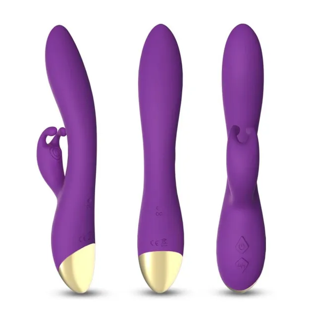 B - Series Joy Bonnie - Wibrator królik, Fioletowy, 22.2 cm
