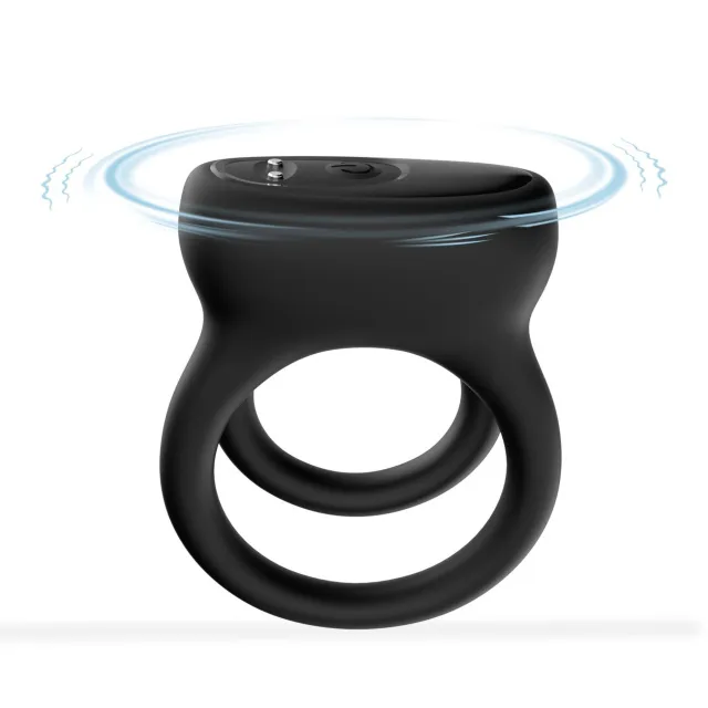 Виброкольцо B - Series Joy Dualo Black, 6.9 см (черный)