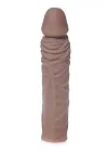 B - Series EasyLove Perfect Sleeve Mulatto - Nakładka na penisa, Brązowy, 19 cm