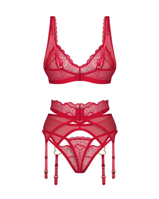 Obsessive Cupide Desir - Komplet bielizny, L/XL