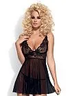 Эротический комплект Obsessive Imperia babydoll, L/XL (черный)