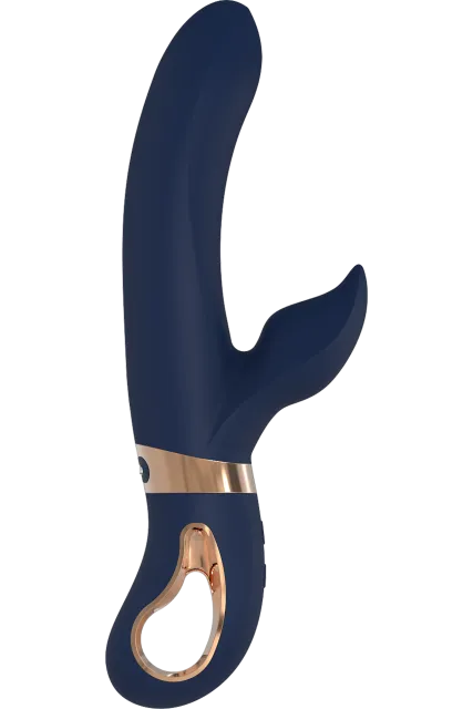 Вибратор-кролик Goddess Collection Atropos, 23 см (синий)