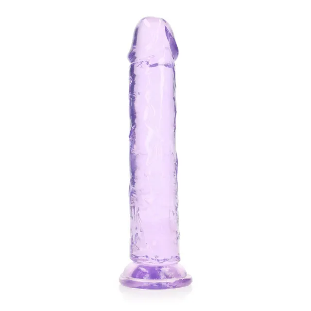 Фаллоимитатор RealRock Crystal Clear 9'', 25 см (фиолетовый)