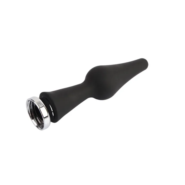 Black Mont CleanStream - Prysznik analny, Czarny, 15.3 cm