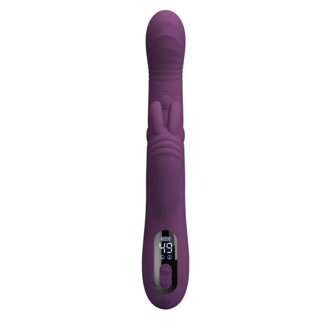 Вібратор-кролик Pretty Love Dee Purple, 23.9 см (фіолетовий)