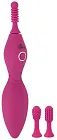 Кліторальний вібратор Sweet Smile Spot Vibrator With 3 Tips, 17,9 см (рожевий)