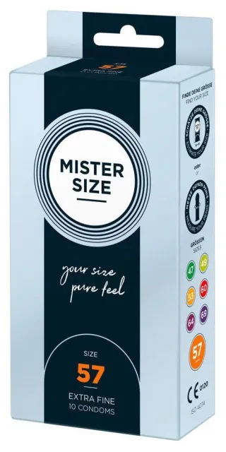 Презервативи Mister Size 57, 10 шт (прозорий)