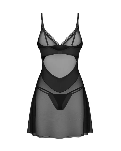 Сексуальный комплект белья Obsessive Stelisa, S/M (черный)