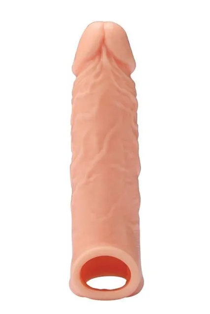 Dream Toys RealStuff Extender with Ball Strap - Nakładka na penisa, W kolorze cielistym, 17 cm