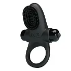 Эрекционное кольцо Pretty Love Vibrant Penis Ring II, 8,6 см (черный)
