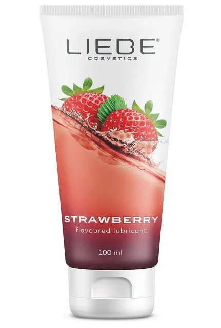 Лубрикант на водній основі Liebe Cosmetics Strawberry, 100 мл
