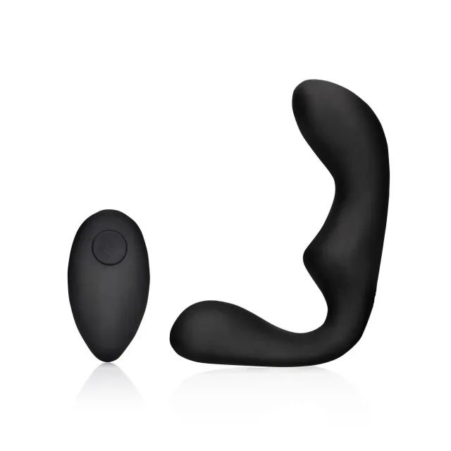 Стимулятор простаты Ouch! Pointed Vibrating Prostate Massager, 13.3 см (черный)