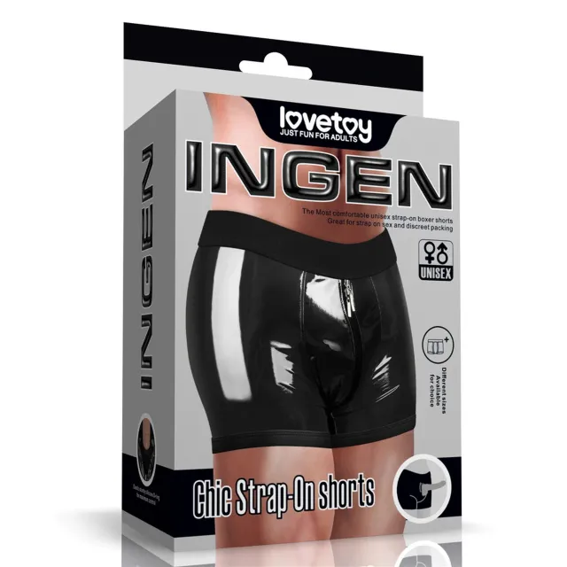 Трусы для страпона Lovetoy Chic Strap-On Shorts, 36-39 (черный)