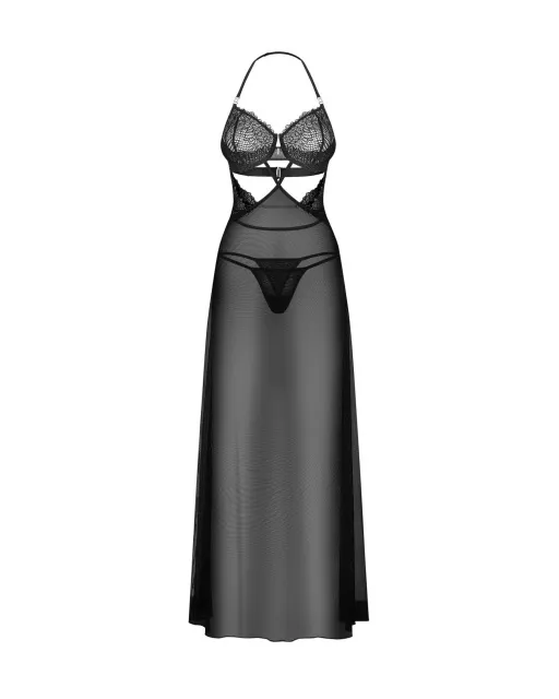 Комплект белья Obsessive Iliosa, 2XL/3XL (черный)