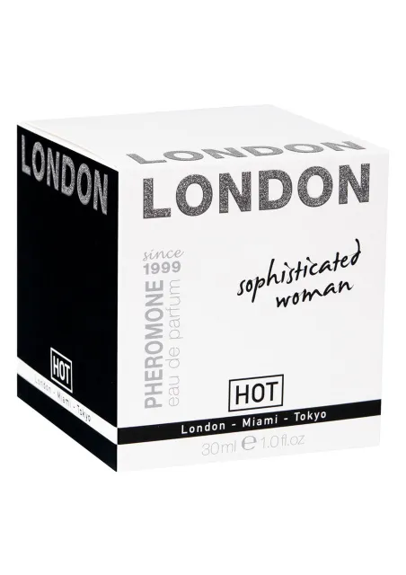 Hot London Sophisticated Woman - Perfumy damskie z feromonami, Róża, 30 ml