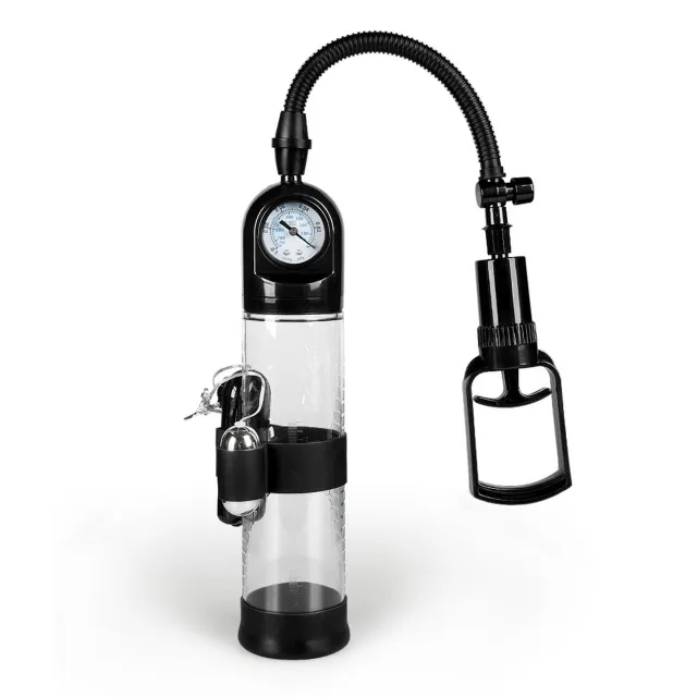 B - Series Power Powerpump Master Vibrating - Pompka do penisa B -, Przezroczysty, 32 cm