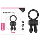 Lovetoy Power Clit - Pierścień wibracyjny, Czarny, 7, 5 cm