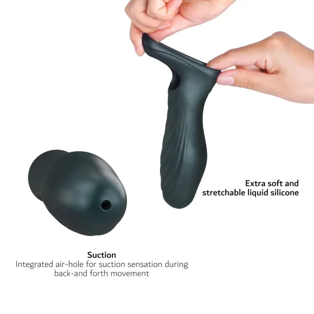 Насадка на пенис Dorcel Man.Wand Ryzer Max, 18.2 см (зеленый)