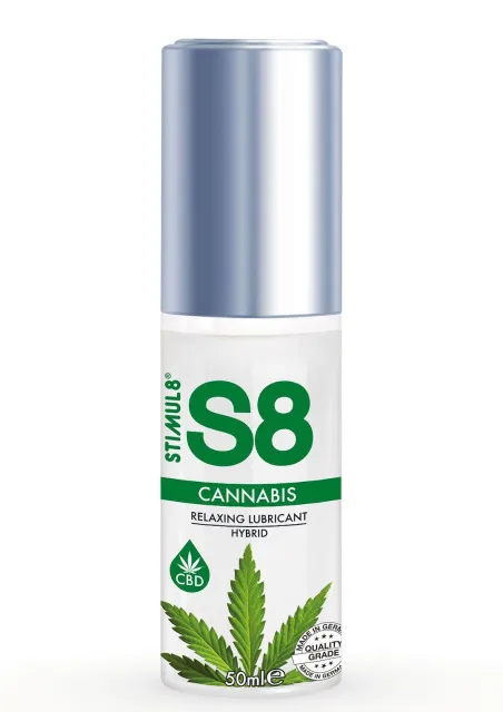 Stimul8 S8 Hybrid Cannabis Lube - Lubrykant na bazie hybrydowej, Bezzapachowy, 50 ml