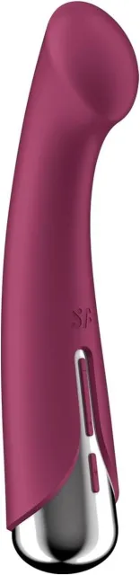 Вібратор Satisfyer Spinning G-Spot 1, 16,5 см (бордовий)