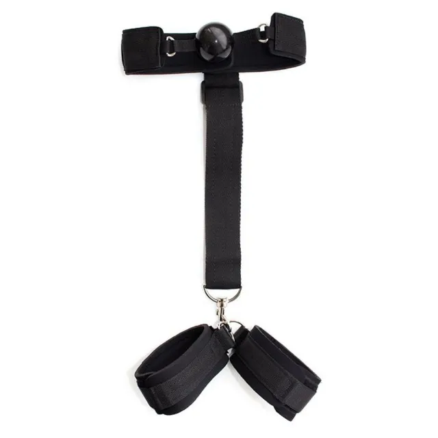БДСМ набор Fetish Addict Gag Ball With Hand Cuff (черный)