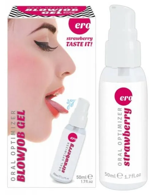 Hot Oral Optimizer Blowjob Gel - Lubrykant na bazie wody, Truskawka, 50 ml