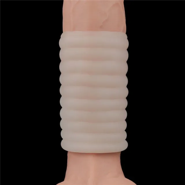 Lovetoy Vibrating Wave Knights Ring - Pierścień erekcyjny, Biały, 10 cm