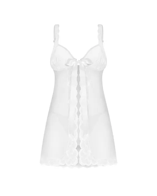 Сорочка Obsessive Weddya, L/XL (білий)