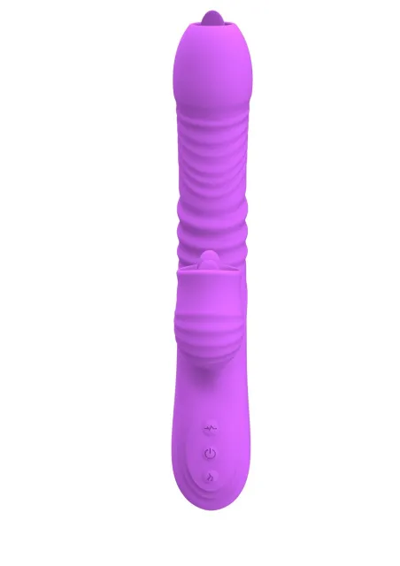 Вибратор B-Series Lyla Fanny USB, 21.9 см (фиолетовый)