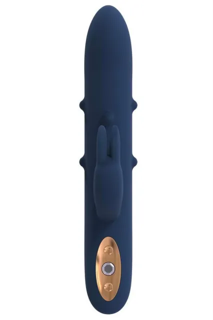 Вібратор-кролик Goddess Collection Alpheus, 23 см (синій)