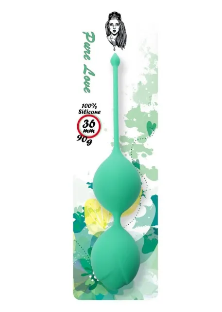 B - Series Femme Boss Series Kegel Balls - Kulki gejszy, Mięta, 20 cm